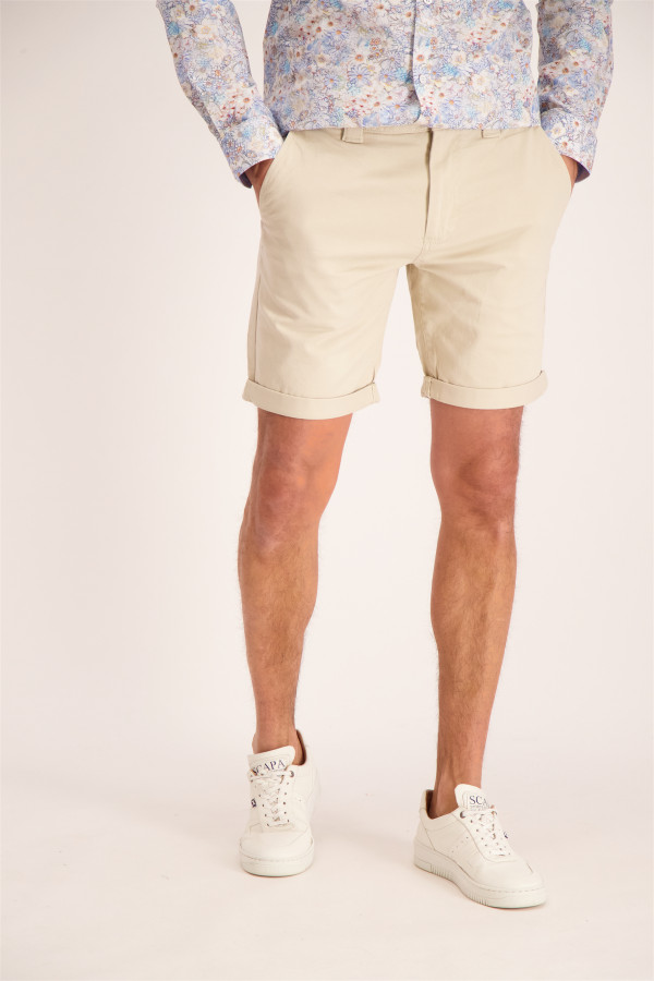 Bermuda uni avec poches en coton stretch Tommy Hilfiger
