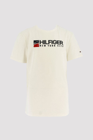 T-shirt avec impression à l'avant en coton stretch Tommy Hilfiger