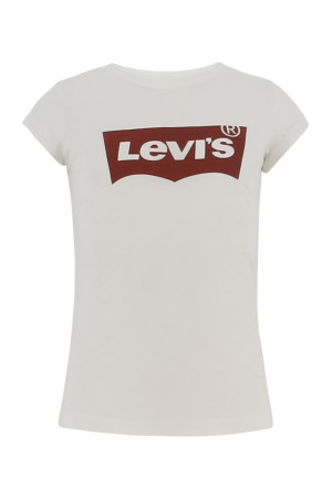 T-shirt fille cintré uni avec logo Levi's