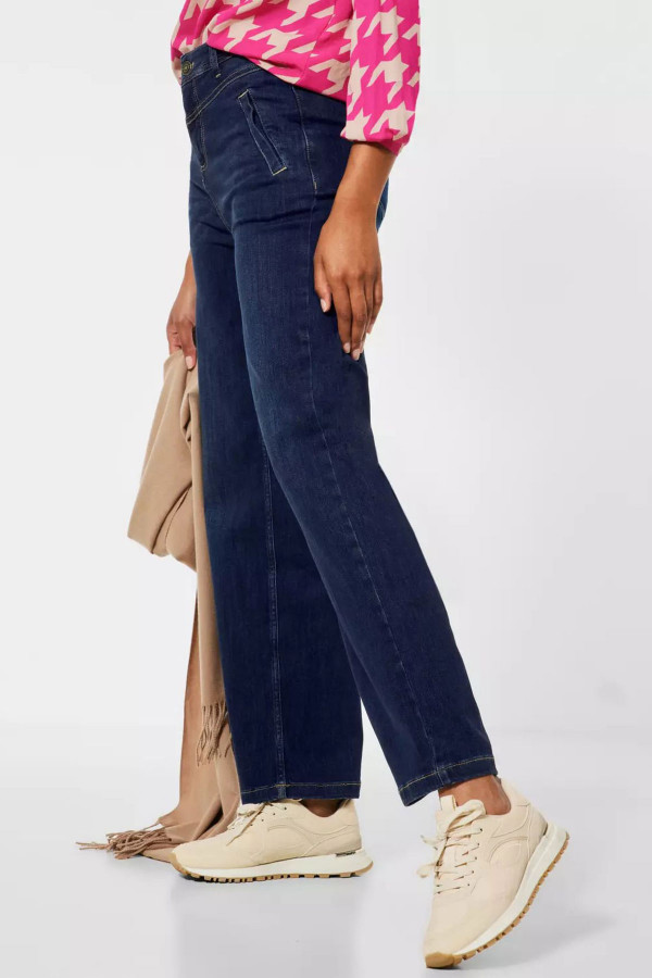 Jean uni jambes larges modèle 5 poches Street One