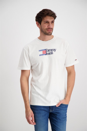 T-shirt uni avec impression à l'avant Tommy Hilfiger