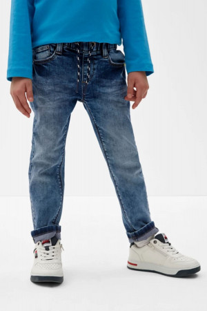 Pantalon en jean délavé avec taille élastique ajustable S.Oliver