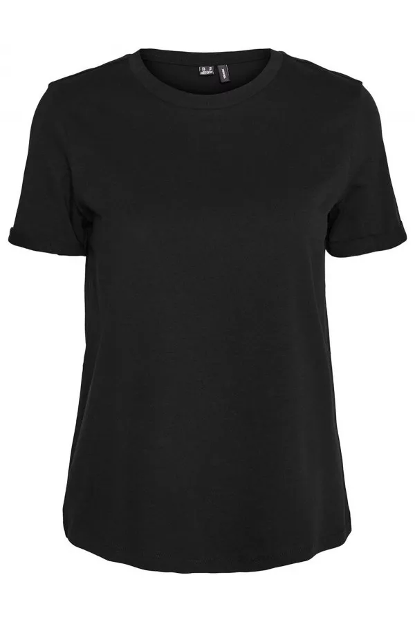 T-shirt uni basique en coton PAULA Vero Moda