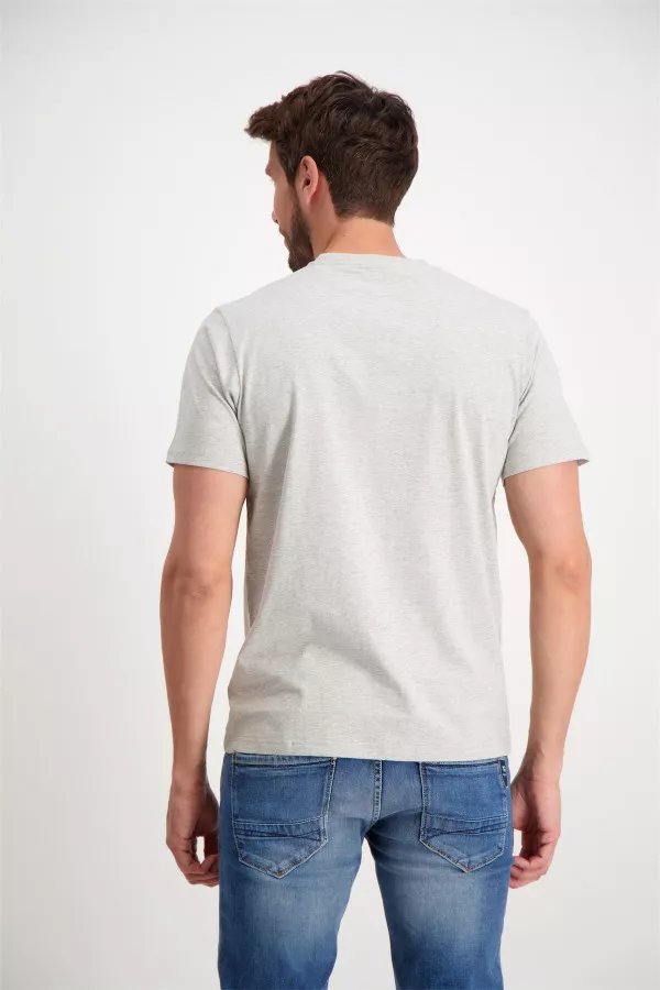 T-shirt uni en coton avec broderie poitrine Antwerp