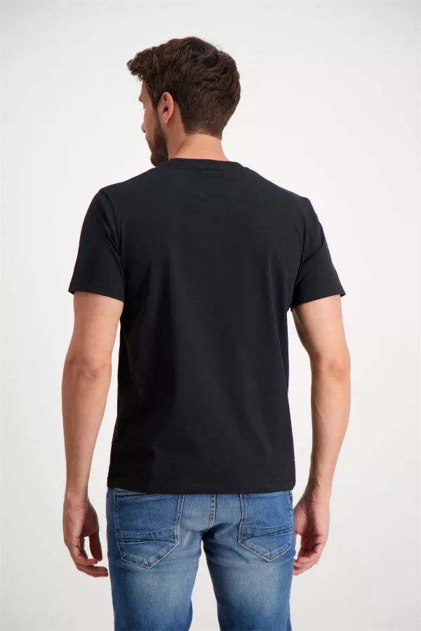 T-shirt uni en coton avec broderie poitrine Antwerp