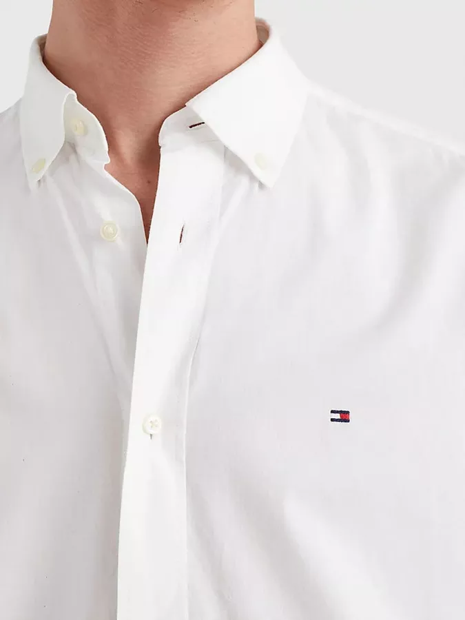Chemise Regular en coton avec logo brodé Tommy Hilfiger