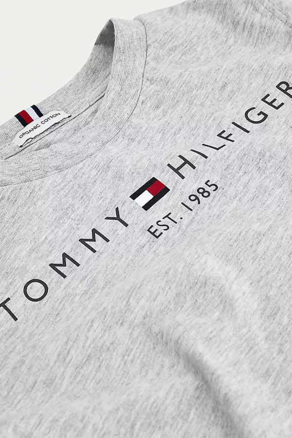 T-shirt en coton avec impression devant Tommy Hilfiger