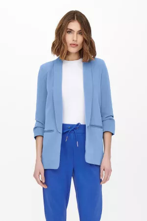 Blazer uni avec fausses poches manches 3/4 ELLY Only