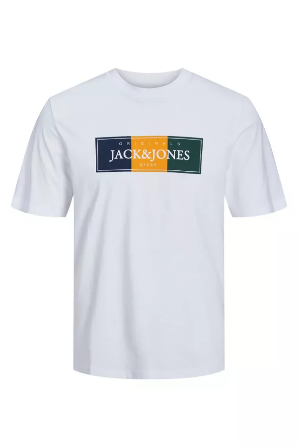T-shirt uni avec impression à l'avant CODDY Jack & Jones
