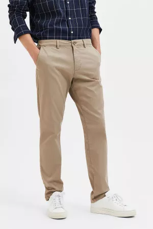 Pantalon chino coupe Slim fit uni SLIM Selected
