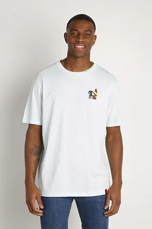 T-shirt en coton uni avec impression poitrine Antwrp