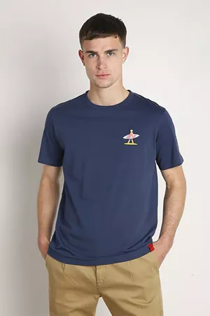 T-shirt en coton avec impression à la poitrine Antwrp
