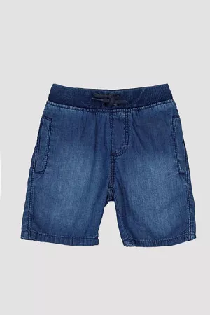 Short en jean avec taille élastique et ajustable Losan