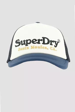 Casquette unie bi-matière avec logo devant Superdry
