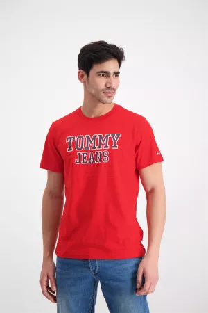 T-shirt uni avec impression à l'avant Tommy Hilfiger
