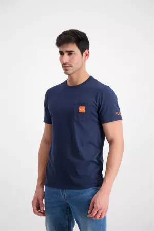 T-shirt uni avec poche poitrine Sun 68