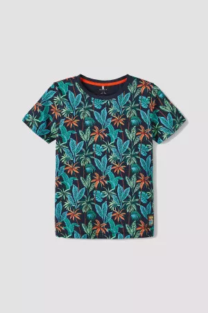 T-shirt imprimé tropical en coton ZANKO Name It