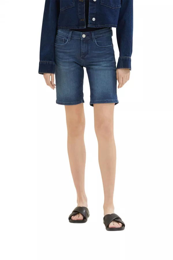 Bermuda en jean modèle 5 poches Tom Tailor