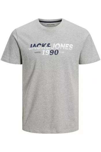 T-shirt en coton avec impression devant WORK Jack & Jones