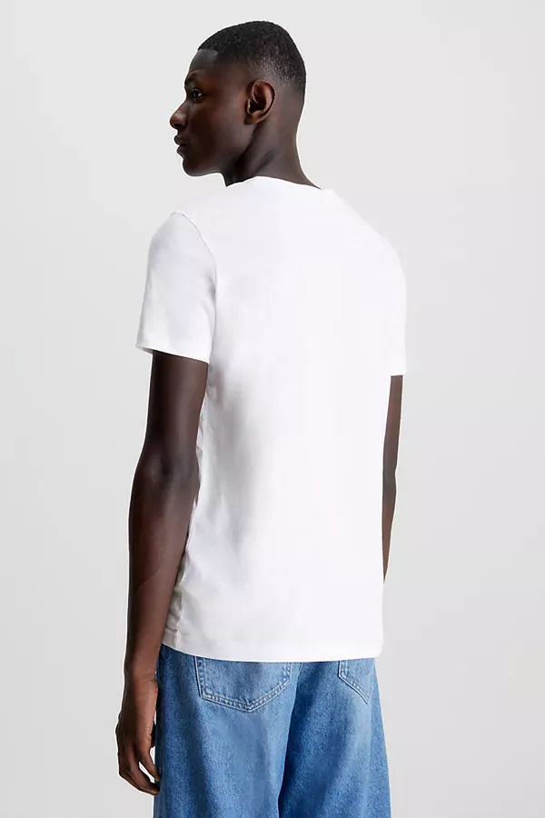 T-shirt uni avec inscription à l'avant Calvin Klein