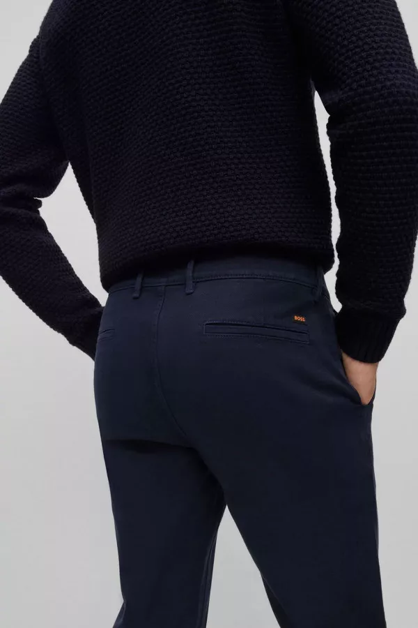 Pantalon chino en coton stretch Boss