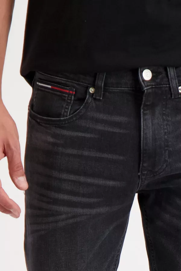Jean en coton stretch délavé modèle 5 poches Tommy Hilfiger