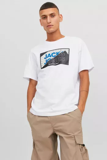 T-shirt impression devant manches courtes LOGAN Jack & Jones