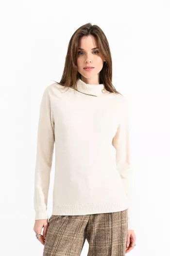 Pull en maille col montant manches longues Molly Bracken
