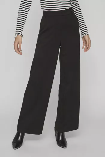 Pantalon uni habillé taille élastique dos avec poches VARONE Vila