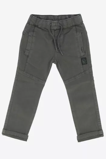 Pantalon uni avec taille élastique ajustable Losan