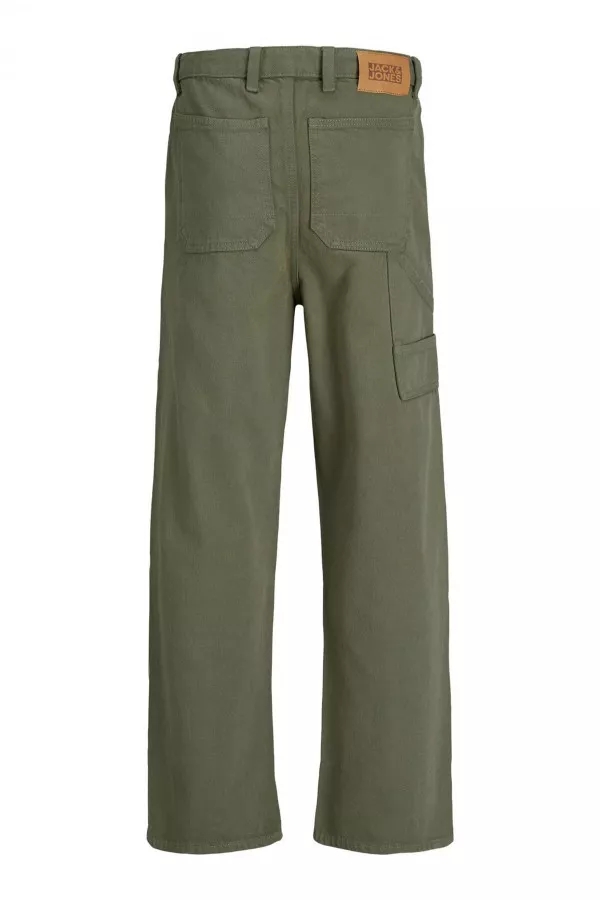 Pantalon droit uni en coton avec taille ajustable CHRIS Jack & Jones