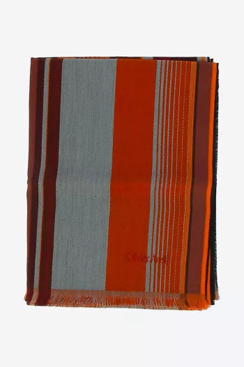 Echarpe laineuse unisexe à motif rayé Oliver Strelli