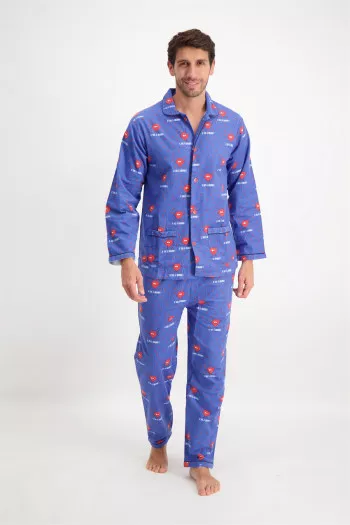 Pyjama unisexe en coton imprimé sur l'ensemble Jusqu'au Lever du Jour