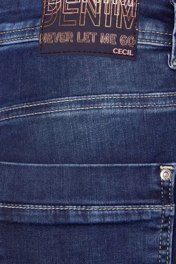 Jean bootcut délavé modèle 5 poches Cecil