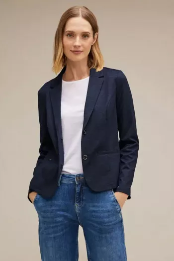 Blazer chiné manches longues avec boutons Street One