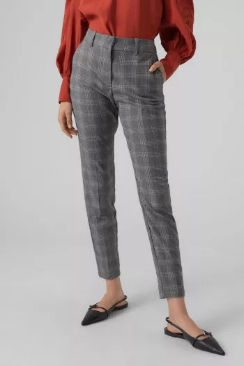 Pantalon imprimé à carreaux habillé MALIN Vero Moda