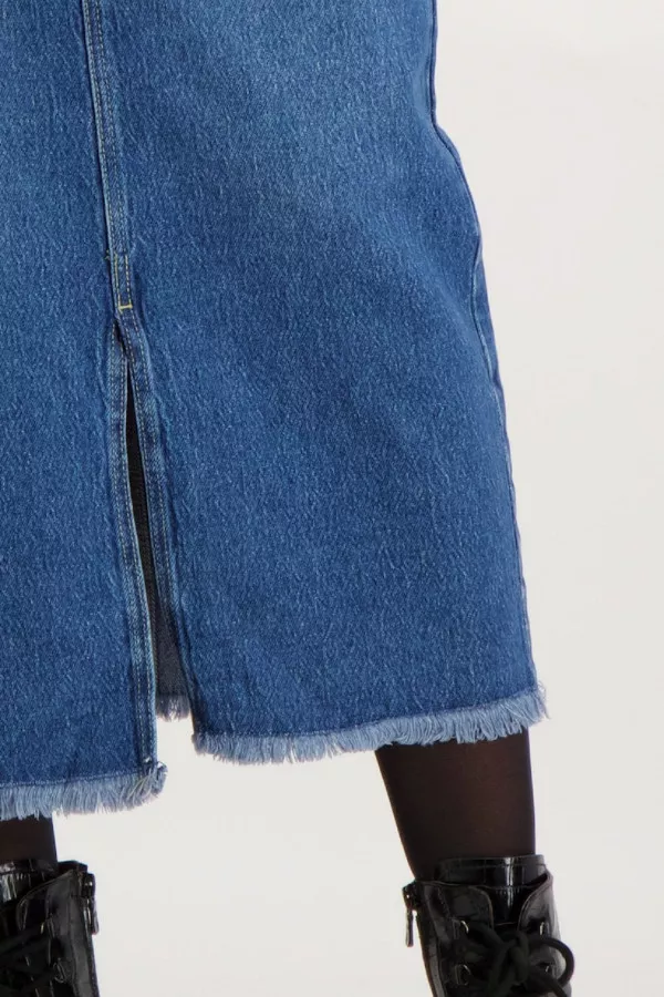 Jupe longue en jean avec poche ALBA Vero Moda
