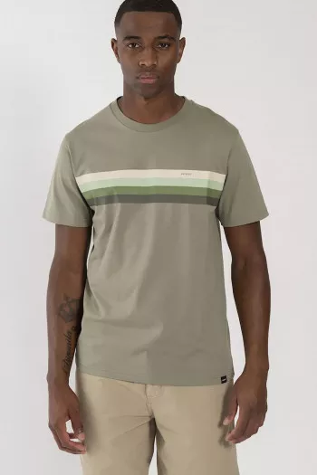 T-shirt avec rayures multicolores manches courtes Antwrp