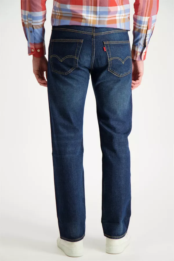 Jean droit modèle 5 poches en coton stretch Levis