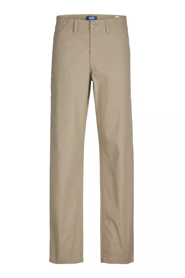 Pantalon uni en coton avec taille ajustable BILL Jack & Jones