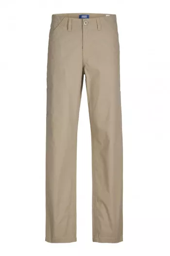 Pantalon uni en coton avec taille ajustable BILL Jack & Jones