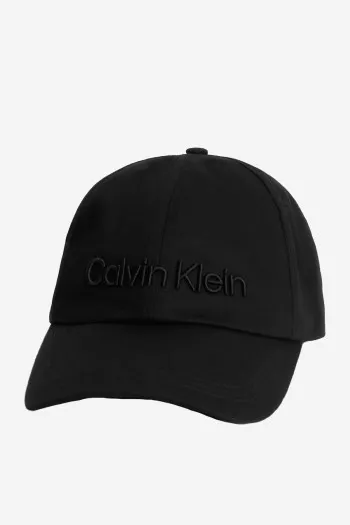 Casquette unie en coton avec logo brodé Calvin Klein