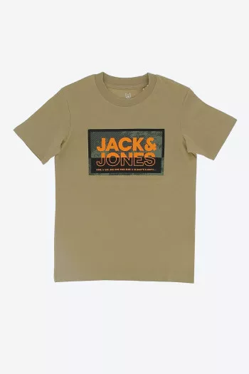 T-shirt en coton avec impression devant LOGAN Jack & Jones