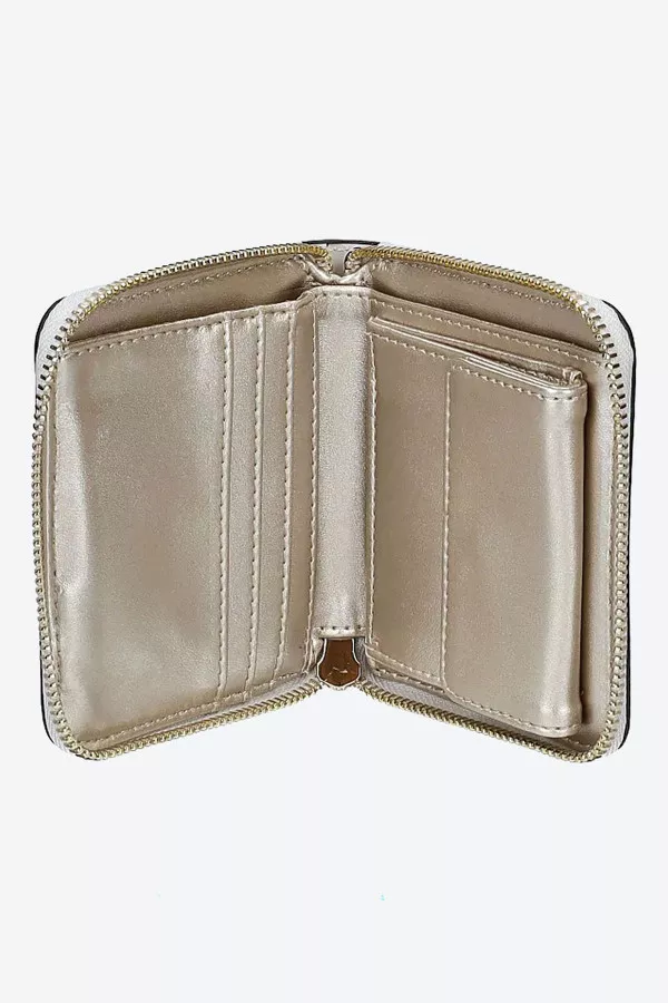 Portefeuille carré avec impression logo en similicuir Guess