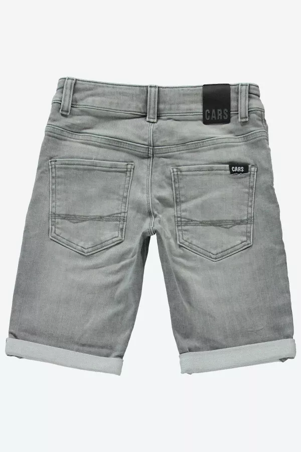 Bermuda en jean délavé modèle 5 poches Cars Jeans