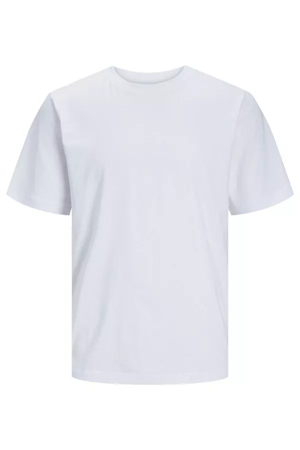 T-shirt uni manches courtes en coton stretch Jack & Jones