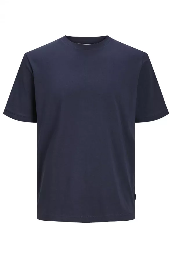 T-shirt uni manches courtes en coton stretch Jack & Jones