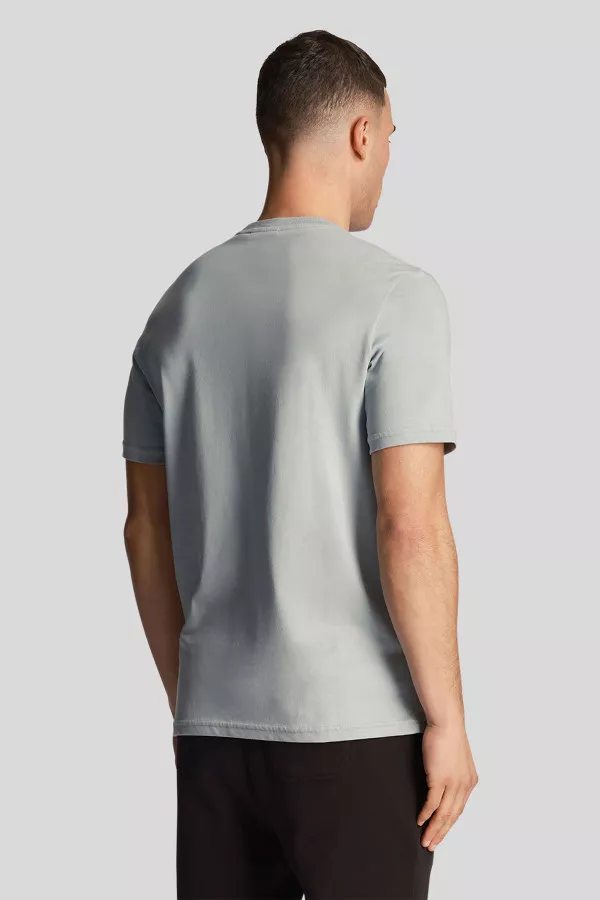 T-shirt uni avec poche contrastante en coton Lyle & Scott