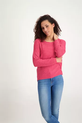Pull uni en maille manches longues GEENA Only