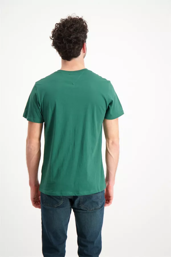 T-shirt en coton avec impression à la poitrine Tommy Hilfiger